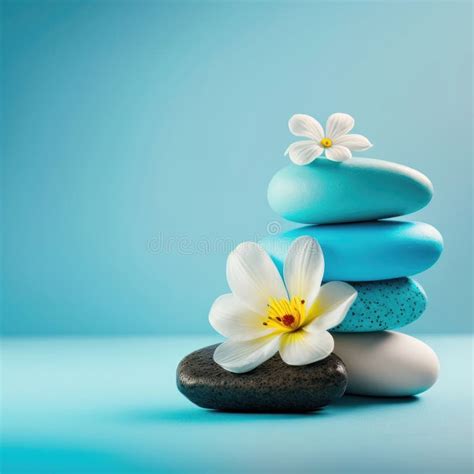 tranquil zen spa experience banner relaxation  stacked stones