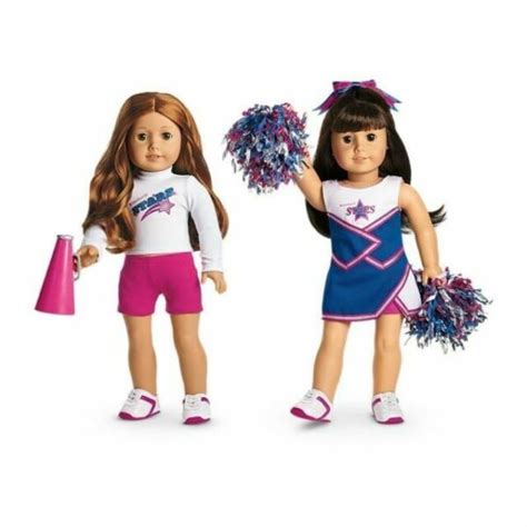 American Girl Doll 2 In 1 Cheer Gear Outfit 9pc Cheerleader For Sale