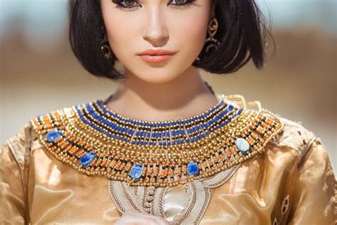 beautiful egyptian woman like cleopatra outdoor ~ beauty and fashion