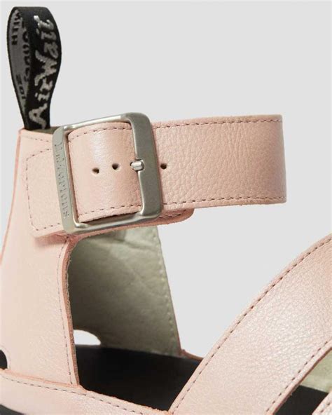 dr martens sandals clarissa ii metallic leather platform sandals pink salt metallic pisa