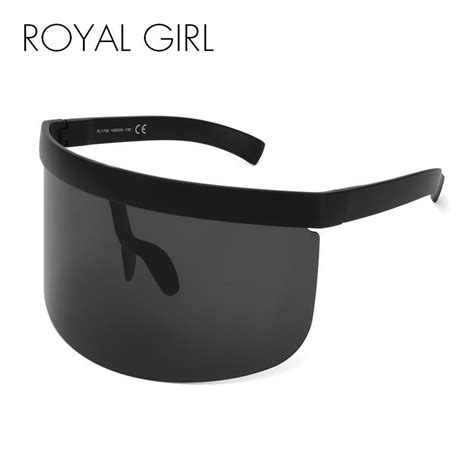 women oversize shield visor sunglasses royal girls