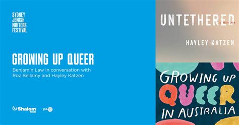 “growing up queer” hayley katzen and roz bellamy in conversation with