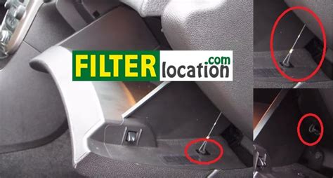 chevrolet malibu cabin air filter location