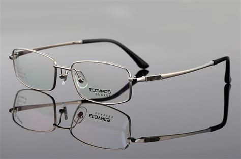 mens designer pure titanium full rim eyeglass frames rx able glasses