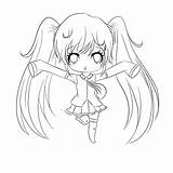 Chibi Cute Base Coloring Pages Pose Template sketch template