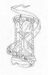 Hourglass Tattoo Sanduhr Reloj Arena Tätowierungen Tablero sketch template