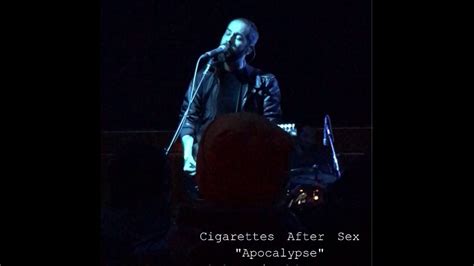 cigarettes after sex new song apocalypse taken schuba s chicago feb 2 2017 youtube
