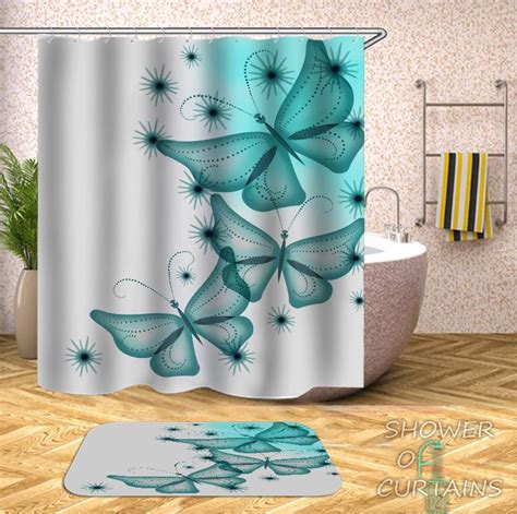 Butterfly Shower Curtain Collection Shower Of Curtains