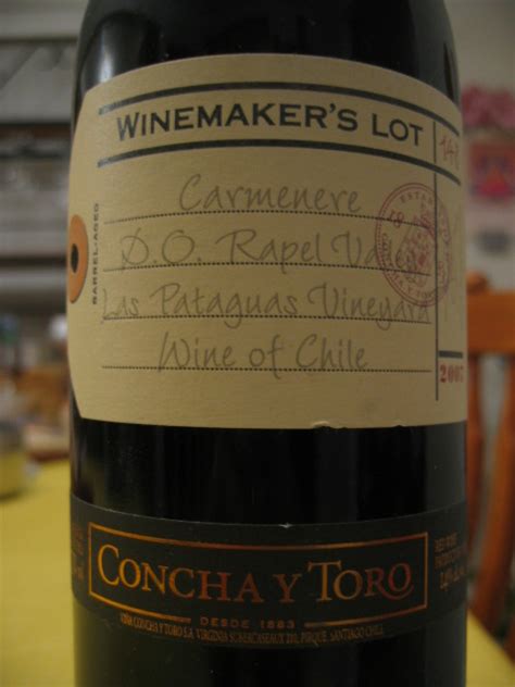 concha  toro winemakers lot  carmenere chile review