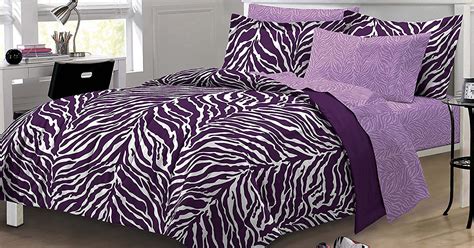 purple zebra bedding set drunkmall