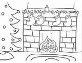 Coloring Fireplace Christmas Pages Drawing Stockings Stocking Fire Sheets Colouring Navidad Drawings Family Fireplaces Pdf Activities Bookmark Kids Dibujos Imageslist sketch template