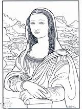 Vinci Schilder Kleurplaten Advertentie sketch template