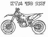 Ktm Cross Husqvarna Colorier sketch template