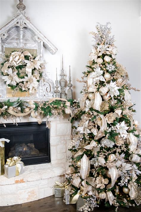 gorgeous gold  silver christmas tree alternatives decorators