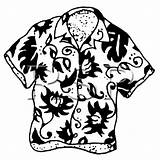 Shirt Hawaiian Clipartmag Drawing sketch template