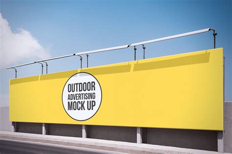 outdoor advertising mockups  billboard mockup