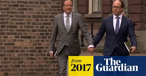 dutch politicians hold hands in solidarity with gay