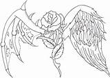 Wings Heart Drawing Pages Coloring Getdrawings sketch template
