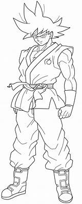 Goku Lineart Chronofz Frost Dbz Saiyan sketch template