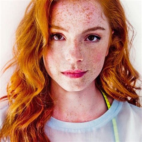 Luca Hollestelle Natural Red Hair Redheads Freckles Freckles Girl