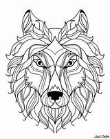 Loup Coloriage sketch template