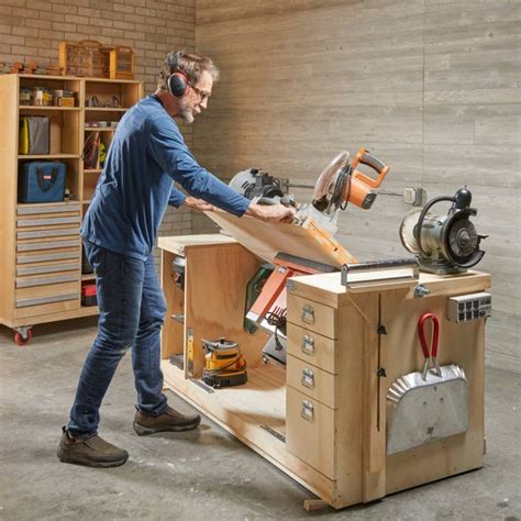 build  space saving flip top workbench woodworking bench