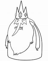 Coloring King Ice Pages Library Clipart Adventure Time sketch template
