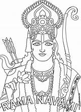 Navami Rama Iskcon Hanuman Devotee Krishna Honeycombe Navratri sketch template