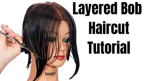 layered bob haircut tutorial thesalonguy  hairdressing