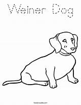 Dog Weiner Coloring Built California Usa sketch template