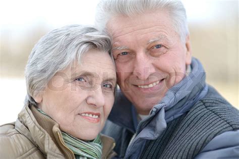 Older Couple On A Walk Stock Image Colourbox