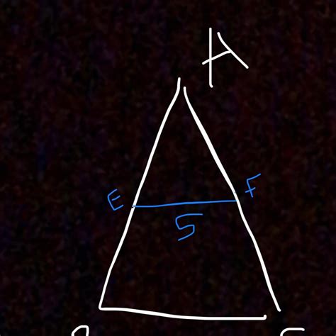 17 In Triangle Abc E And F Are The Midpoint Of Ab And Ac