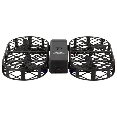 sky rider foldable cage drone  wi fi camera drwb black