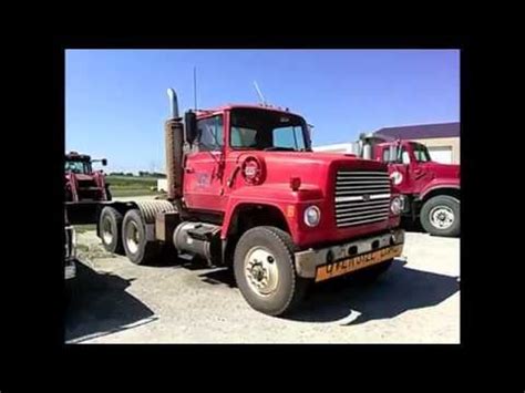 ford   semi tractor selling  big iron auctions  youtube