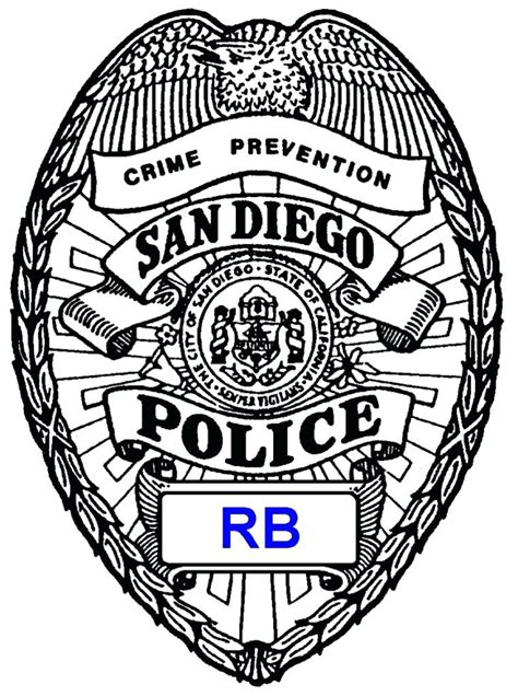police badge coloring