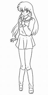 Anime Coloring Colorear Dibujos Para Coloringsky Manga Color Facil Pintar Inuyasha Kawaii Sailor Dibujo Dibujar 색칠 Guardado Desde sketch template