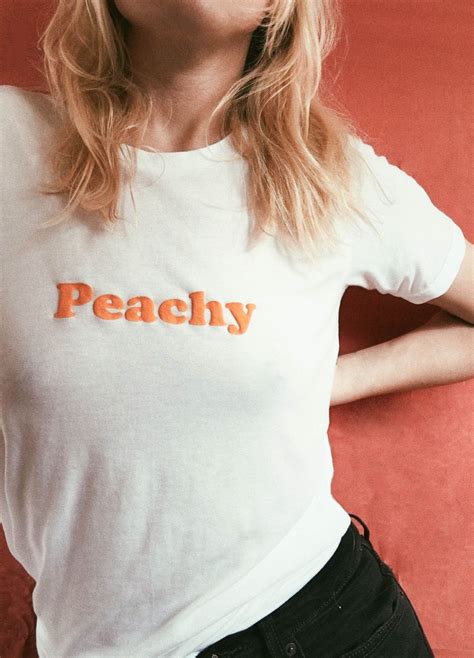 peachy tee casual tops tees fashion