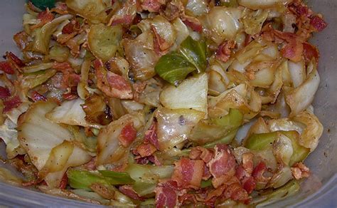 Cooking With Kaos Fried Cabbage Noodles And Bacon