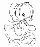 Coloring Duck Pages Rubber Cute Female Easter Getcolorings sketch template
