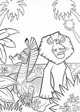 Madagascar Coloring Pages Marty Printables Alex Worksheets Para Print sketch template