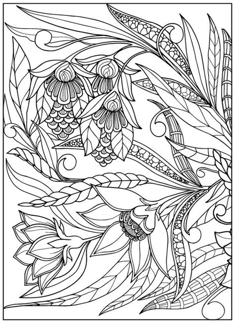 vintage flower coloring pages  behance adult colouringflowers