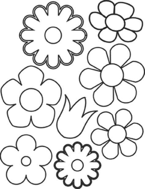 flower coloring pages printable easy subeloa