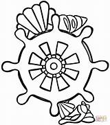 Colorir Conchas Timones Kolorowanki Desenhos Seashell Muszelki Ster Malvorlagen Kolorowanka Concha Druku Dzieci Figuras sketch template