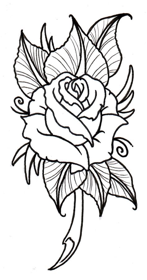 rose tattoo designs clipart