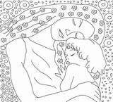 Coloring Pages Klimt Gustav Drawing Da Mother Child Arte Colorare Di Masterpieces Para Printable Kunst Color Disegni Icolor Malebøger Choose sketch template