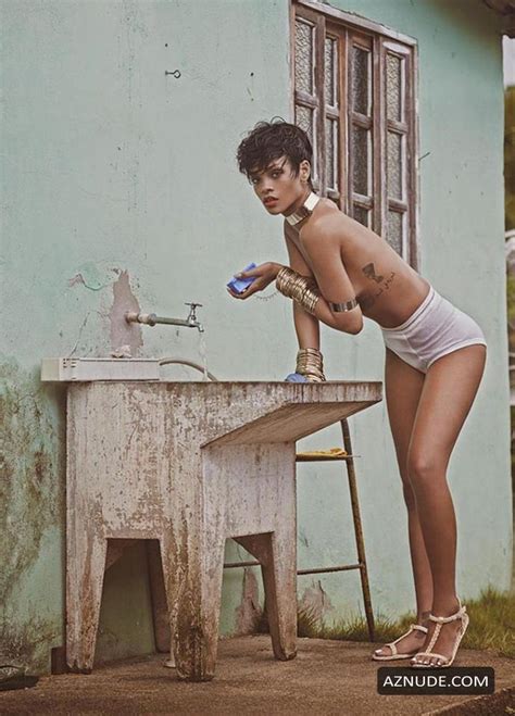 rihanna topless for vogue brazil by mariano vivanco in