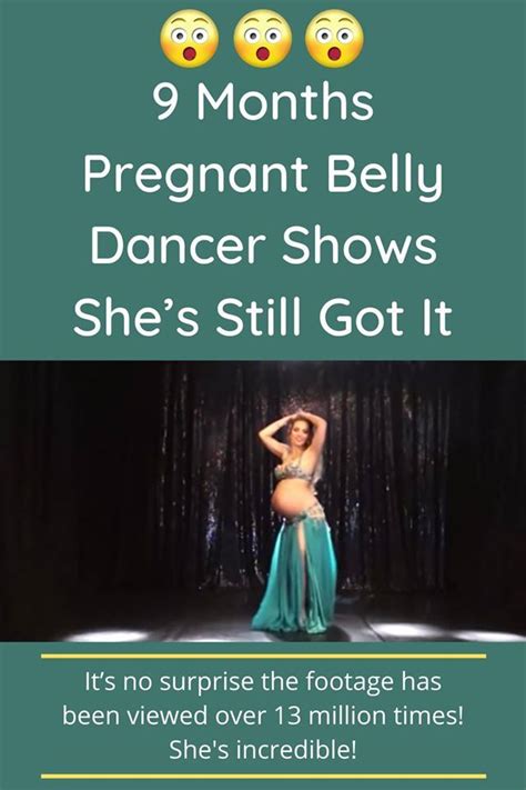 At 9 Months Pregnant Belly Dancer Shows Shes Still Got It When She