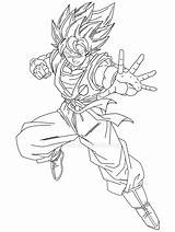 Goku Ssj Lineart Fighterz Broly sketch template