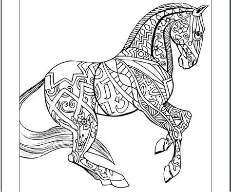 horse coloring page printable