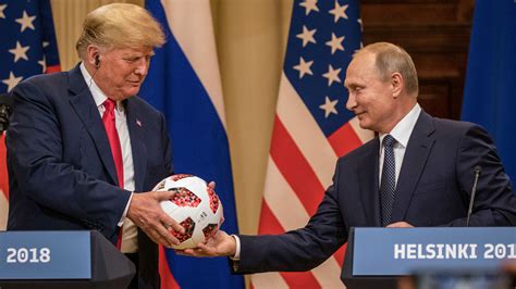 Report Putins Soccer Ball For Trump Had Transmitter Chip Soccer